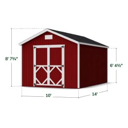 Little Cottage Co Classic Gable 10x14 Storage Shed Kit (10x14 CGS-PC)