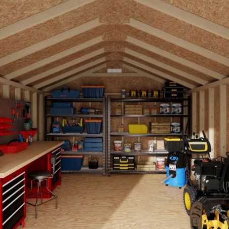 Little Cottage Co. Classic Gable 12x14 Wood Storage Shed Kit (12x14 CGS-PC)