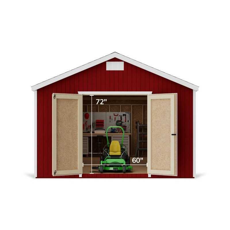 Little Cottage Co. Classic Gable 12x16 Wood Storage Shed Kit (12x16 CGS-PC)