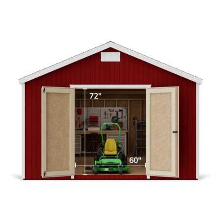 Little Cottage Co. Classic Gable 12x16 Wood Storage Shed Kit (12x16 CGS-PC)
