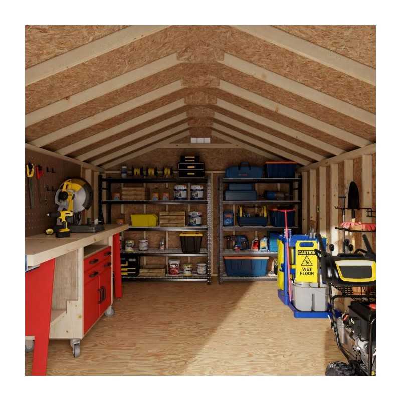 Little Cottage Co. Classic Gable 12x16 Wood Storage Shed Kit (12x16 CGS-PC)