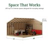 Little Cottage Co. Classic Gable 12x16 Wood Storage Shed Kit (12x16 CGS-PC)