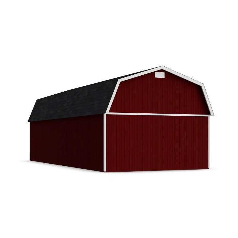 Little Cottage Co. 14x32 Classic Gambrel Large Barn Shed Kit (14x32 CGLB-PC)