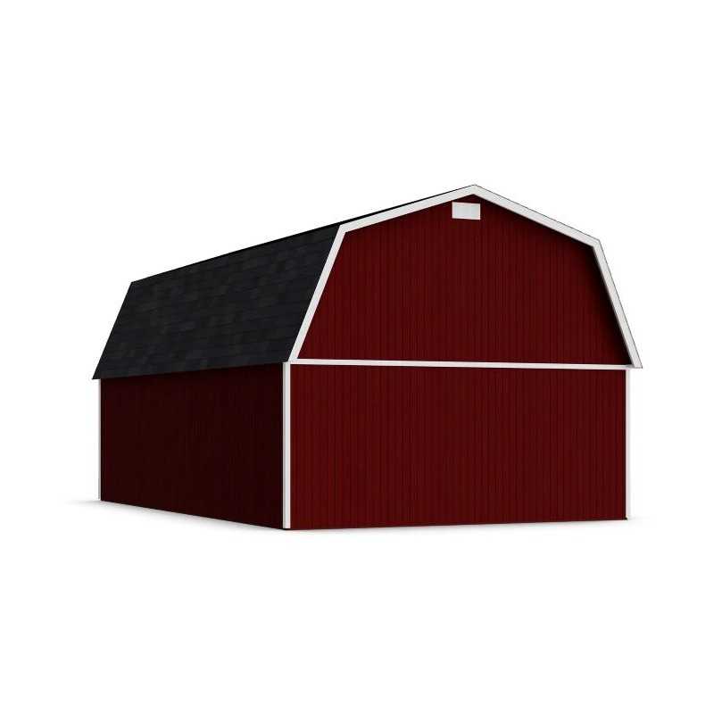Little Cottage Co. 16x26 Classic Gambrel Large Barn Shed Kit (16x26 CGLB-PC)