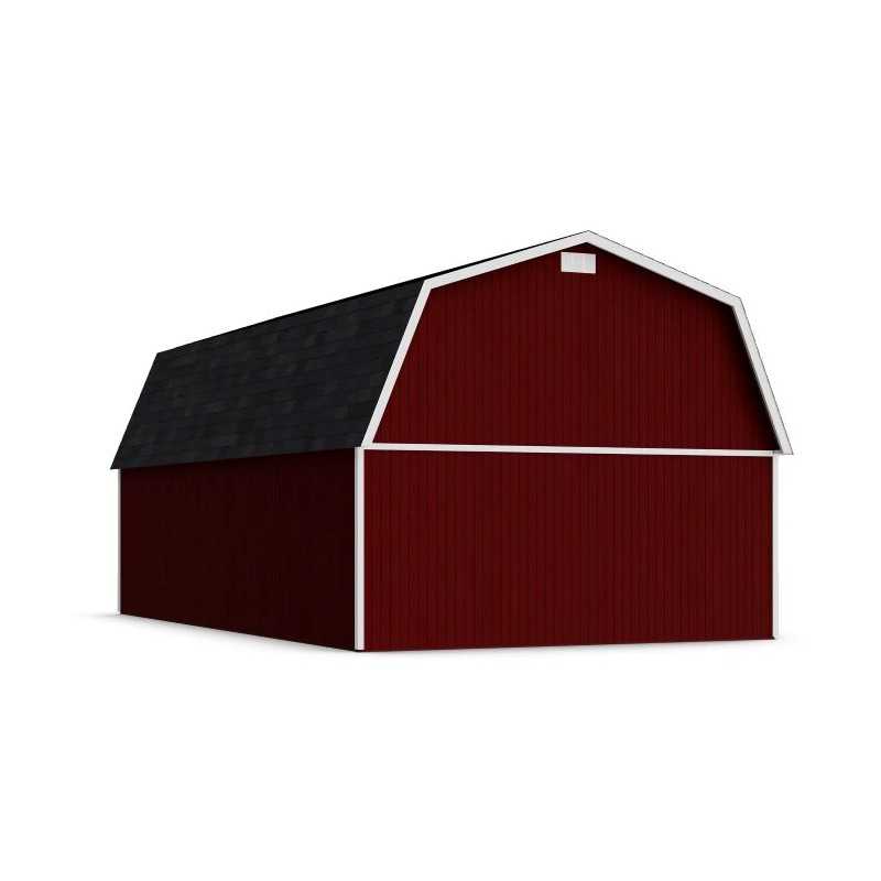 Little Cottage Co. 16x28 Classic Gambrel Large Barn Shed Kit (16x28 CGLB-PC)