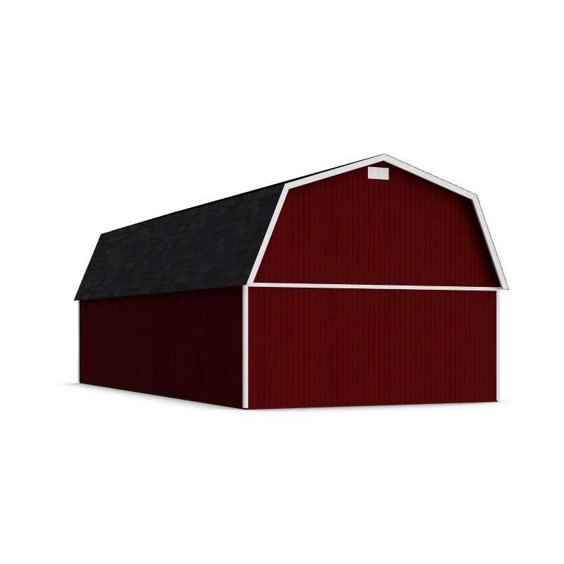 Little Cottage Co. 16x34 Classic Gambrel Large Barn Shed Kit (16x34 CGLB-PC)