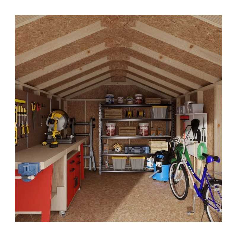 Little Cottage Co. 10x14 Value Gable Wood Shed Kit (10x14-VGS-PC)