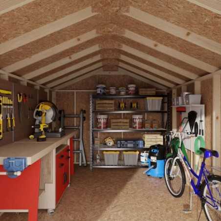 Little Cottage Co. 10x14 Value Gable Wood Shed Kit (10x14-VGS-PC)