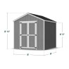 Little Cottage Co. Value Gable 8x8 Wood Storage Shed Kit (8x8-VGS-PC)