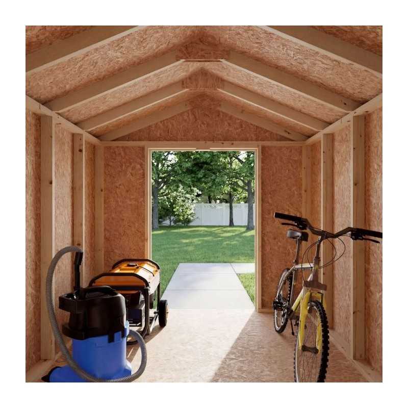 Little Cottage Co. Value Gable 8x8 Wood Storage Shed Kit (8x8-VGS-PC)