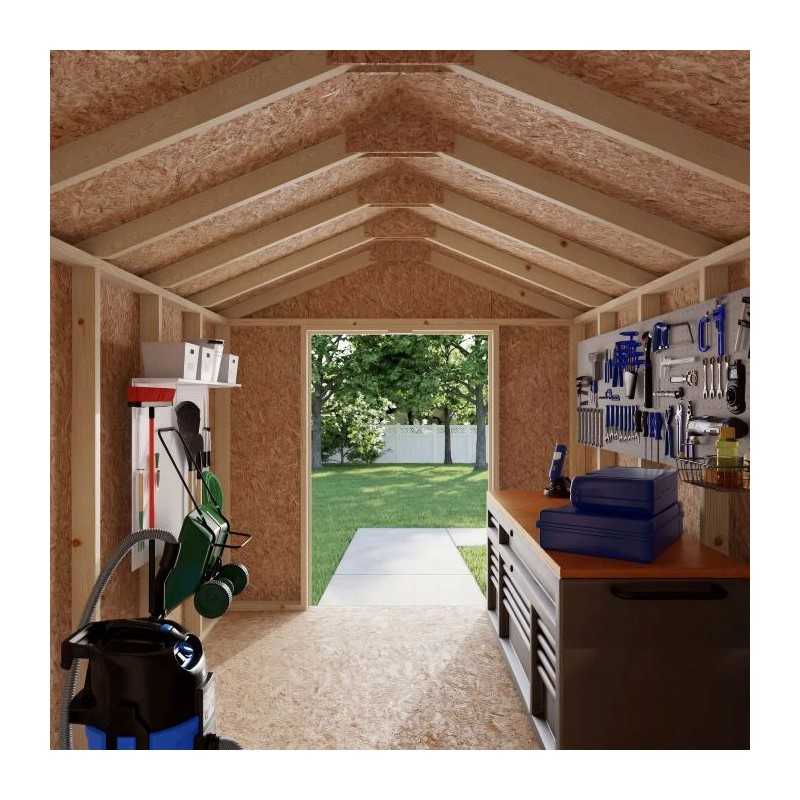 Little Cottage Co. Value Gable 8x12 Wood Storage Shed Kit (8x12-VGS-PC)
