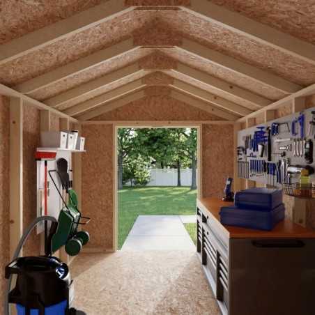 Little Cottage Co. Value Gable 8x12 Wood Storage Shed Kit (8x12-VGS-PC)