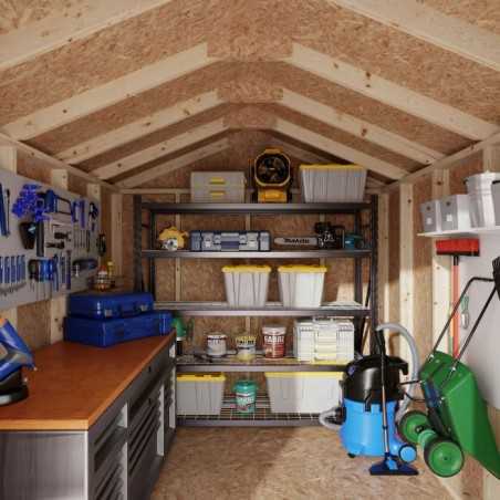 Little Cottage Co. Value Gable 8x12 Wood Storage Shed Kit (8x12-VGS-PC)