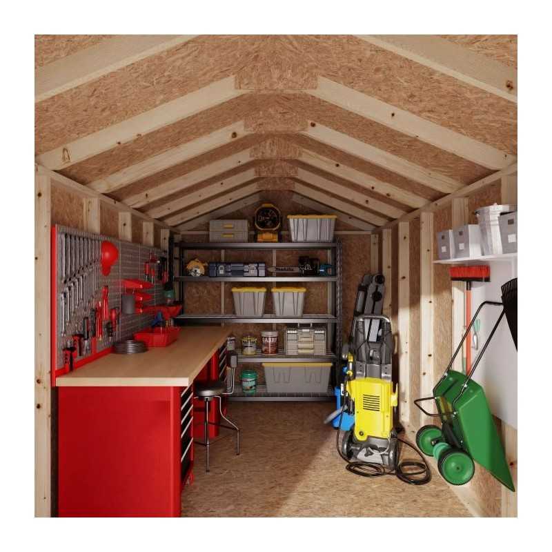 Little Cottage Co. 8x16 Value Gable Wood Shed Kit (8x16-VGS-PC)