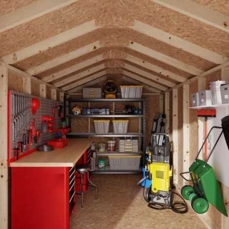 Little Cottage Co. 8x16 Value Gable Wood Shed Kit (8x16-VGS-PC)