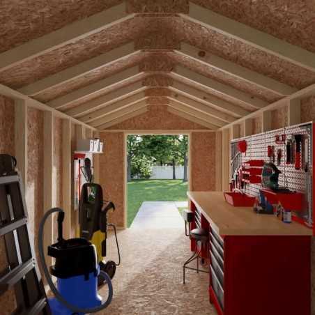 Little Cottage Co. 8x16 Value Gable Wood Shed Kit (8x16-VGS-PC)