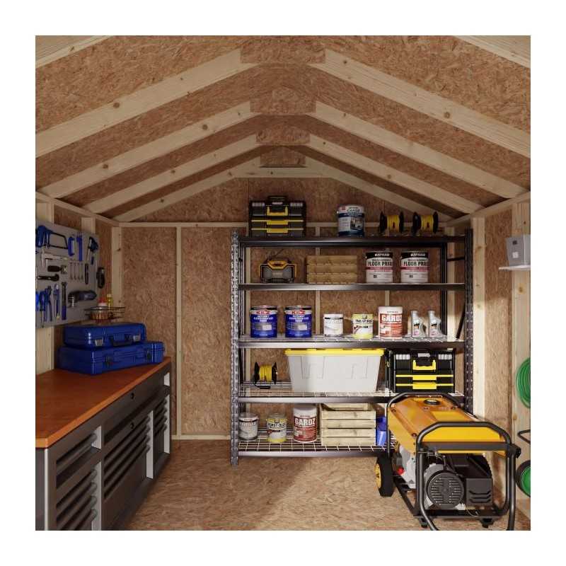 Little Cottage Co. 10x10 Value Gable Wood Shed Kit (10x10 VGS-PC)