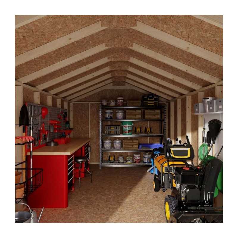 Little Cottage Co. 10x16 Value Gable Wood Shed Kit (10x16-VGS-PC)