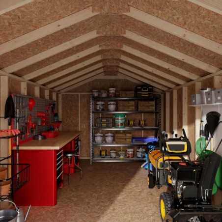 Little Cottage Co. 10x16 Value Gable Wood Shed Kit (10x16-VGS-PC)