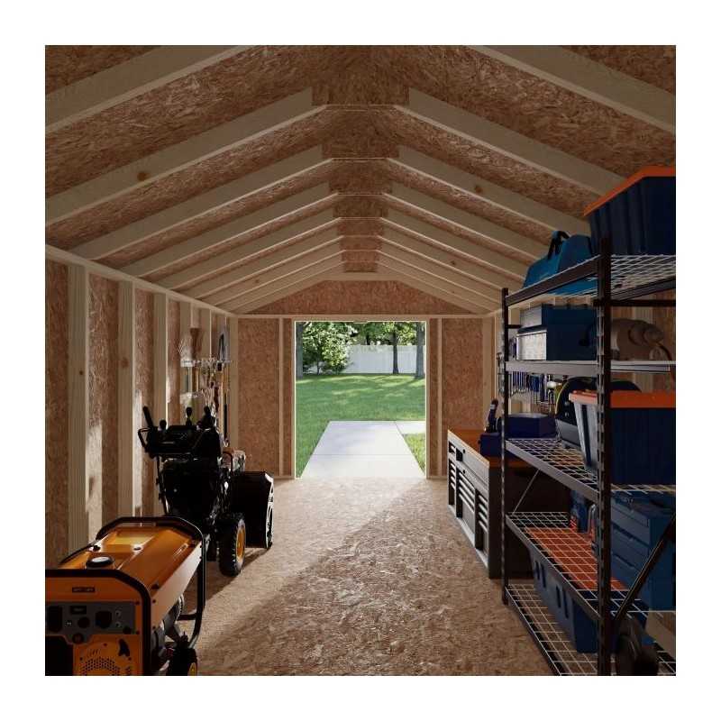 Little Cottage Co. 10x18 Value Gable Wood Shed Kit (10x18-VGS-PC)