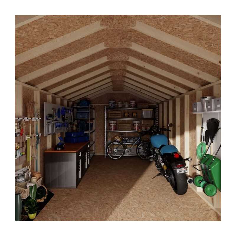 Little Cottage Co. 10x20 Value Gable Wood Shed Kit (10x20-VGS-PC)