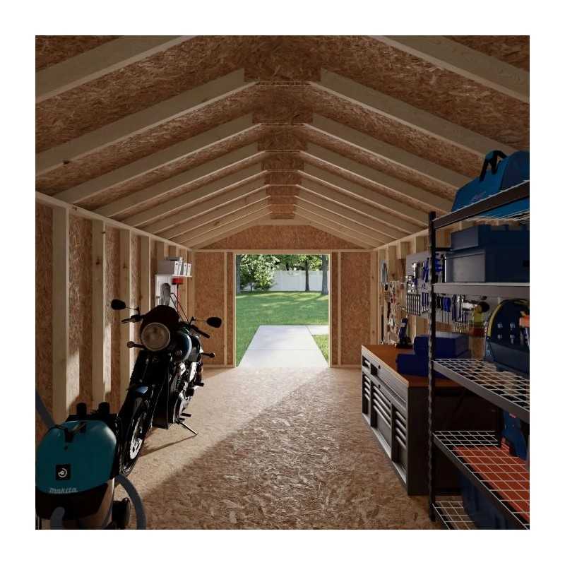 Little Cottage Co. 10x20 Value Gable Wood Shed Kit (10x20-VGS-PC)