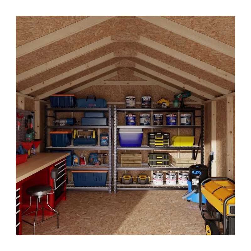Little Cottage Co. 12x12 Value Gable Wood Shed Kit (12x12-VGS-PC)