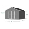 Little Cottage Co. 12x14 Value Gable Wood Shed Kit  (12x14-VGS-PC)
