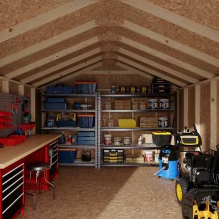 Little Cottage Co. 12x14 Value Gable Wood Shed Kit  (12x14-VGS-PC)