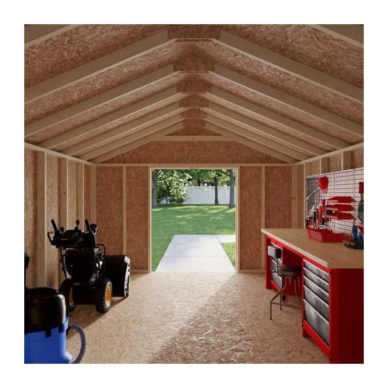 Little Cottage Co. 12x14 Value Gable Wood Shed Kit  (12x14-VGS-PC)