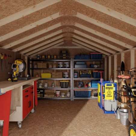 Little Cottage Co. 12x16 Value Gable Wood Shed Kit (12x16-VGS-PC)