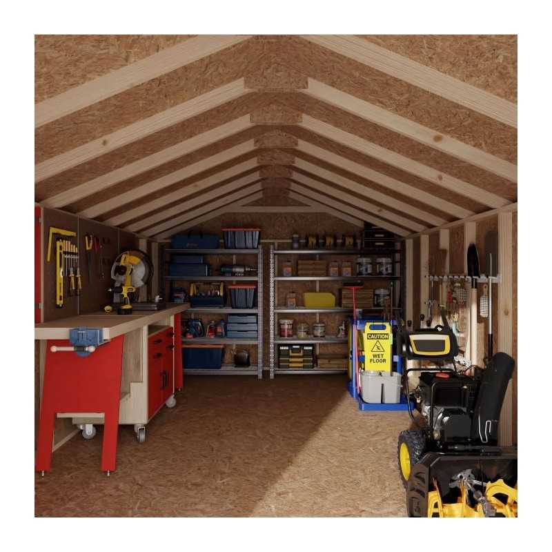 Little Cottage Co. 12x18 Value Gable Wood Shed Kit (12x18-VGS-PC)