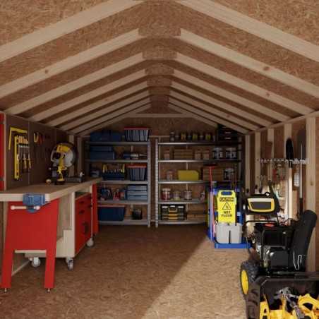 Little Cottage Co. 12x18 Value Gable Wood Shed Kit (12x18-VGS-PC)