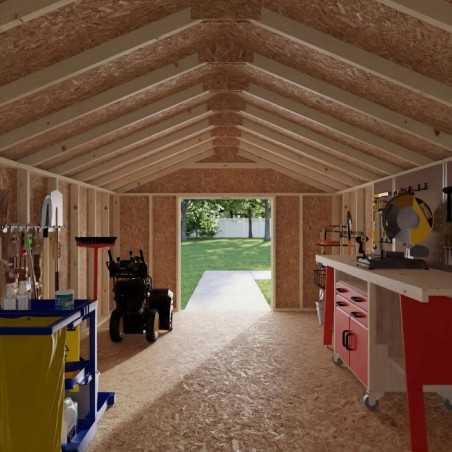 Little Cottage Co. 12x20 Value Gable Wood Shed Kit (12x20-VGS-PC)