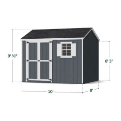 Little Cottage Co. 8x10 Value Workshop Wood Shed Kit (8x10-VWS-PC)