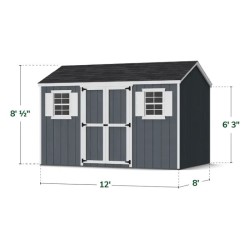 Little Cottage Co. 8x12 Value Workshop Wood Shed Kit (8x12-VWS-PC)