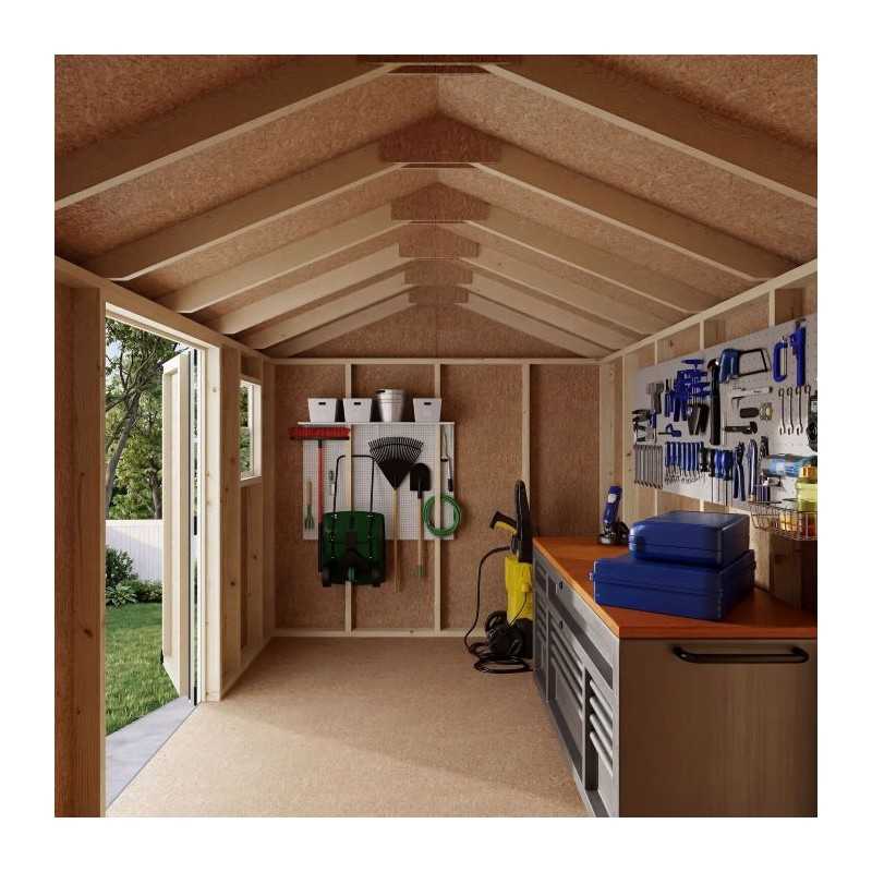 Little Cottage Co. 8x12 Value Workshop Wood Shed Kit (8x12-VWS-PC)