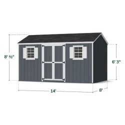 Little Cottage Co. 8x14 Value Workshop Wood Shed Kit (8x14-VWS-PC)