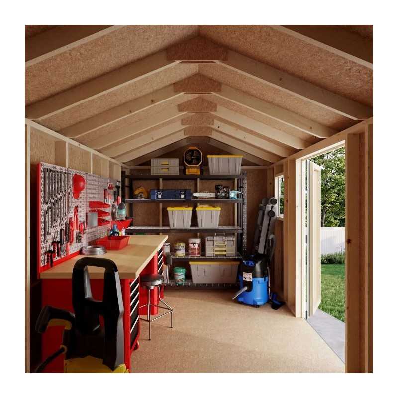 Little Cottage Co. 8x14 Value Workshop Wood Shed Kit (8x14-VWS-PC)