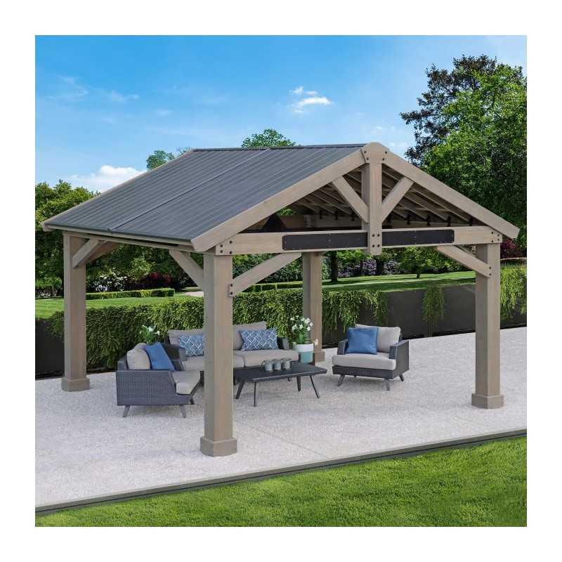 Yardistry 16x14 Timber Frame Pavilion Kit (YM12904COM)