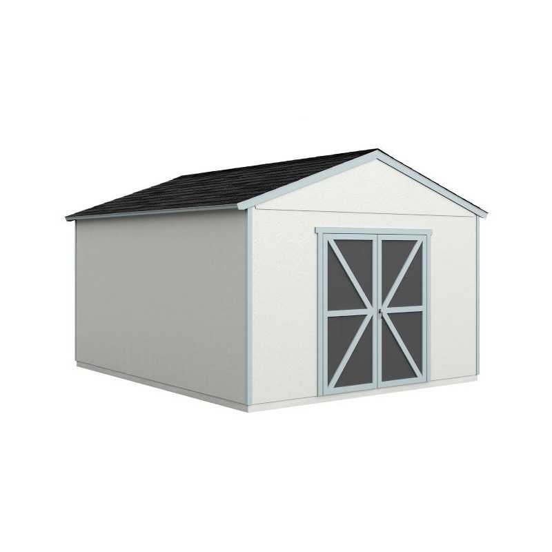 Handy Home  Astoria 12x16 Wood Storage Shed Kit w/ Floor (19418-4)
