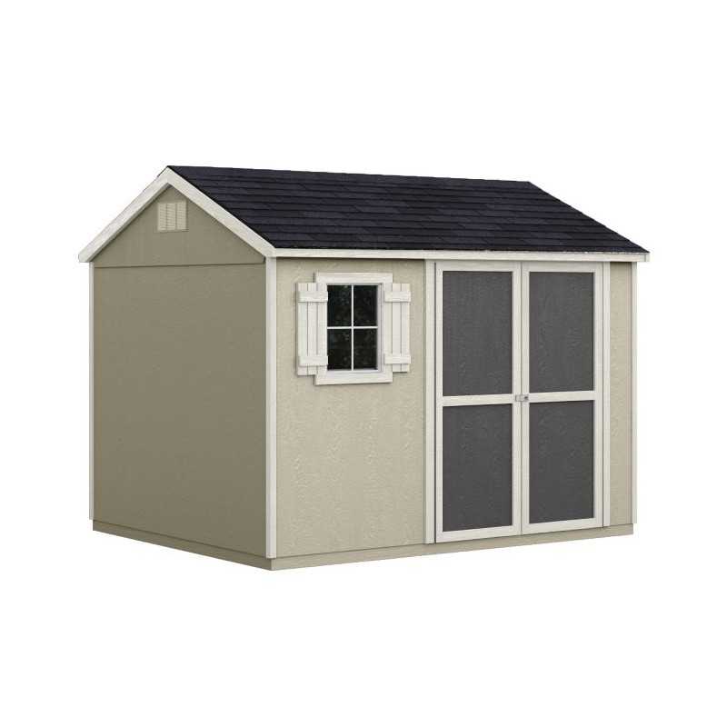 Handy Home Avondale 10x8 Wood Storage Shed Kit with Floor (18242-6)