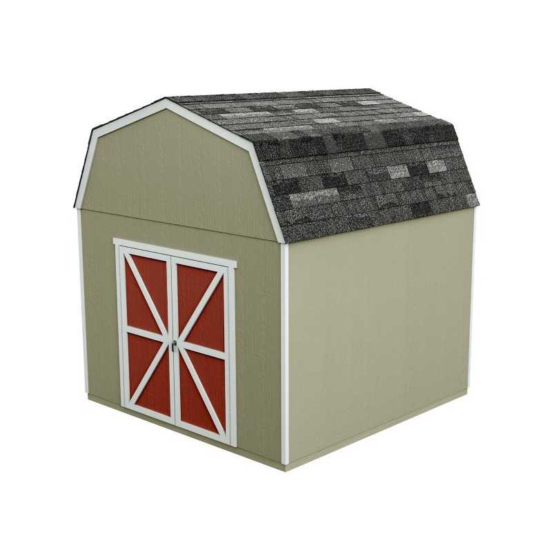 Handy Home Braymore 10x10 Wood Storage Shed Kit (19449-8)