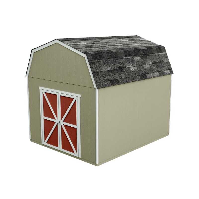 Handy Home Braymore 10x12 Wood Storage Shed Kit w/ Floor (19453-5)