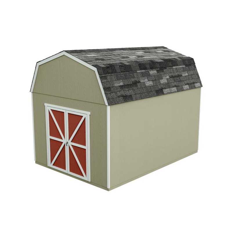 Handy Home Braymore 10x14 Wood Storage Shed Kit w/ Floor (19455-9)