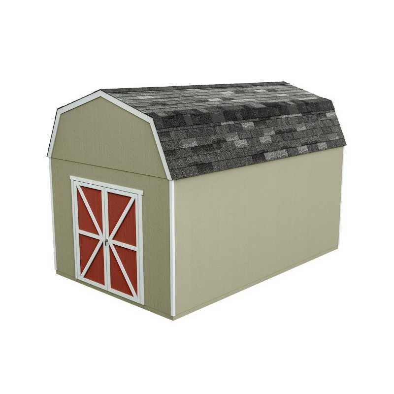 Handy Home Braymore 10x16 Wood Storage Shed Kit w/ Floor (19458-0)