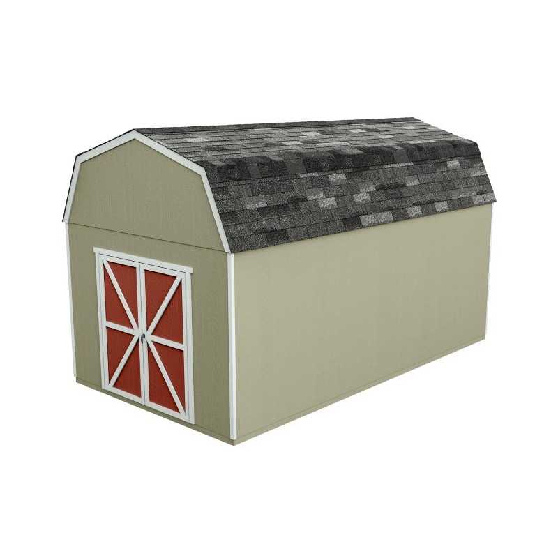 Handy Home Braymore 10x18 Wood Storage Shed Kit  (19459-7)
