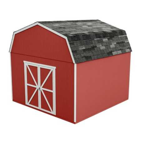 Handy Home  Hudson 12x12 Wood Storage Shed Kit w/ Floor (19442-9)