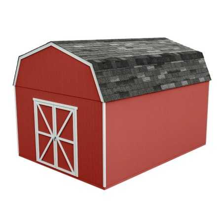 Handy Home Hudson 12x16 Wood Storage Shed Kit (19443-6)
