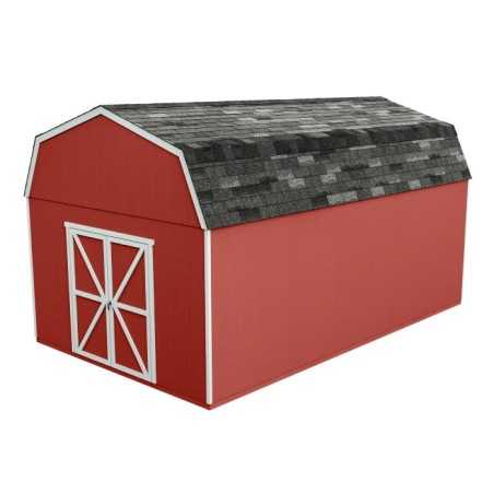 Handy Home Hudson 12x20 Wood Storage Shed Kit w/ Floor (19446-7)